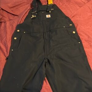 Carhartt Midnight Black Bib Overalls